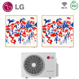 climatizzatore condizionatore lg dual split inverter serie artcool gallery 12_12 con mu3r21 r 32 wi fi optional 12000_12000