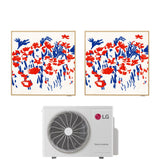 climatizzatore condizionatore lg dual split inverter serie artcool gallery 12_12 con mu3r21 r 32 wi fi optional 12000_12000