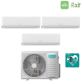 Climatizzatore Condizionatore Hisense Trial Split Inverter serie ECOSENSE 12+12+12 con 3AMW72U4RJC R-32 Wi-Fi Integrato 12000+12000+12000