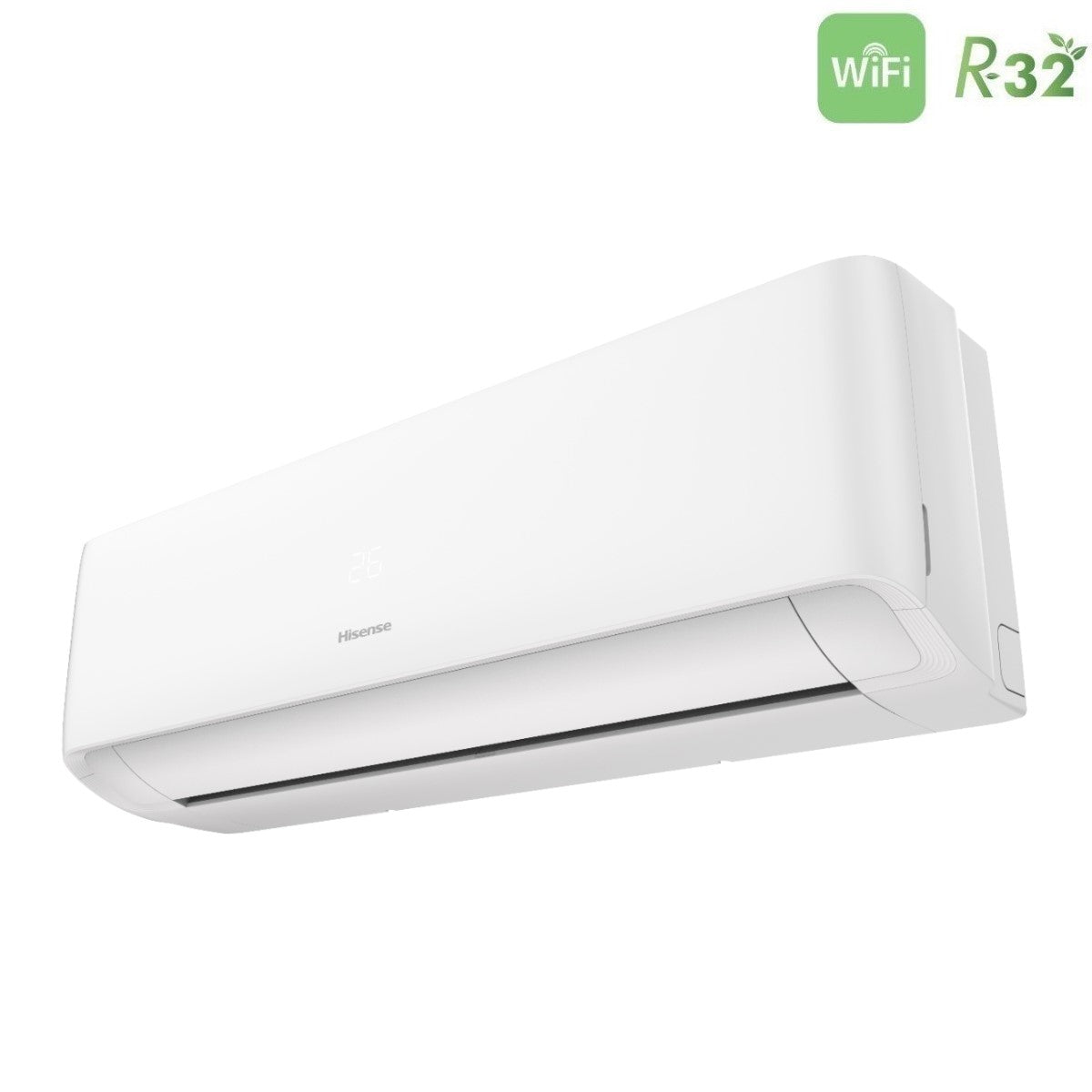 Climatizzatore Condizionatore Hisense Dual Split Inverter serie ECOSENSE 12+12 con 2AMW52U4RXC R-32 Wi-Fi Integrato 12000+12000