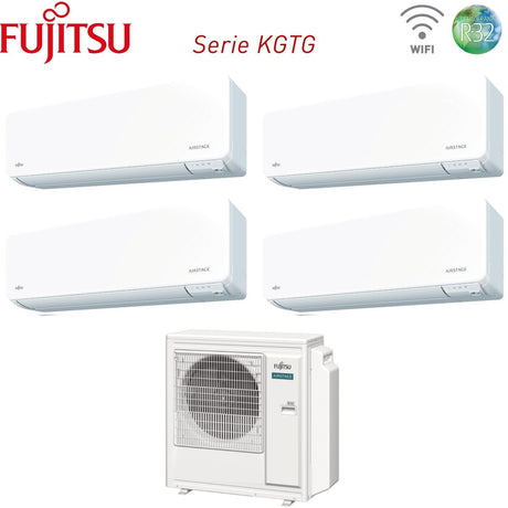 climatizzatore condizionatore fujitsu quadri split inverter serie kg 7_12_14_14 con aoyg30kbta4 r 32 wi fi integrato 7000_12000_14000_14000