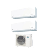 climatizzatore condizionatore fujitsu dual split inverter serie kg 7_14 con aoyg18kbta2 r 32 wi fi integrato 7000_14000