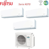 climatizzatore condizionatore fujitsu trial split inverter serie kg 7_9_14 con aoyg18kbta3 r 32 wi fi integrato 7000_9000_14000