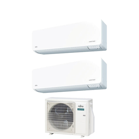 climatizzatore condizionatore fujitsu dual split inverter serie kg 7_9 con aoyg18kbta2 r 32 wi fi integrato 7000_9000