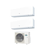 climatizzatore condizionatore fujitsu dual split inverter serie kg 9_12 con aoyg18kbta2 r 32 wi fi integrato 9000_12000