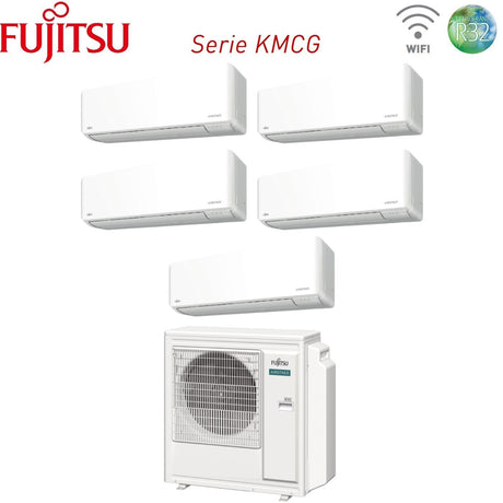 climatizzatore condizionatore fujitsu penta split inverter serie km 9_9_9_9_14 con aoyg36kbta5 r 32 wi fi integrato 9000_9000_9000_9000_14000