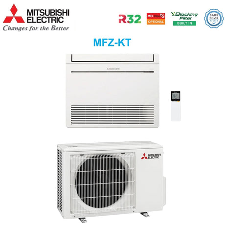 Climatizzatore Condizionatore Mitsubishi Electric Inverter Pavimento MFZ-KT25 9000 Btu Gas R-32 Wi-Fi Optional NOVITA'