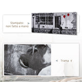 easycomfort easycomfort stampa su tela 80x40cm con bambina 5 pezzi in legno di pino per casa e ufficio