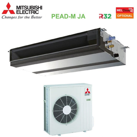 climatizzatore condizionatore mitsubishi electric canalizzato canalizzabile inverter media prevalenza 18000 btu pead m50ja _ suz m50va r 32 wi fi optional