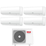 Climatizzatore Condizionatore Riello Quadri Split Inverter serie AARIA PLUS I 9+9+12+12 con AARIA MULTI 485 PI R-32 Wi-Fi Integrato 9000+9000+12000+12000