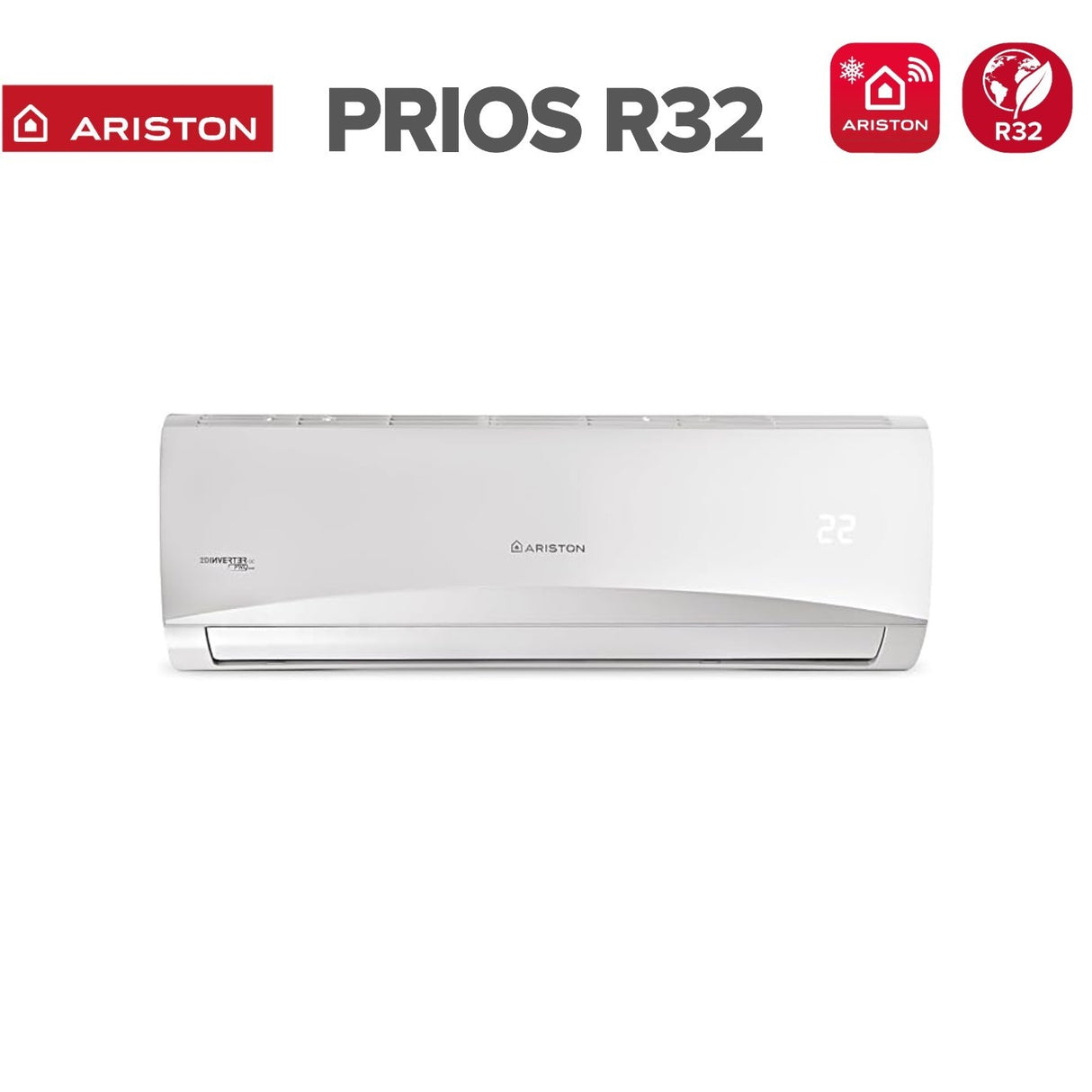 Climatizzatore Condizionatore Trial Split Inverter Ariston PRIOS 9000+9000+12000 btu R-32 Wi-Fi Optional 9+9+12 con TRIAL 80 XD0C-O