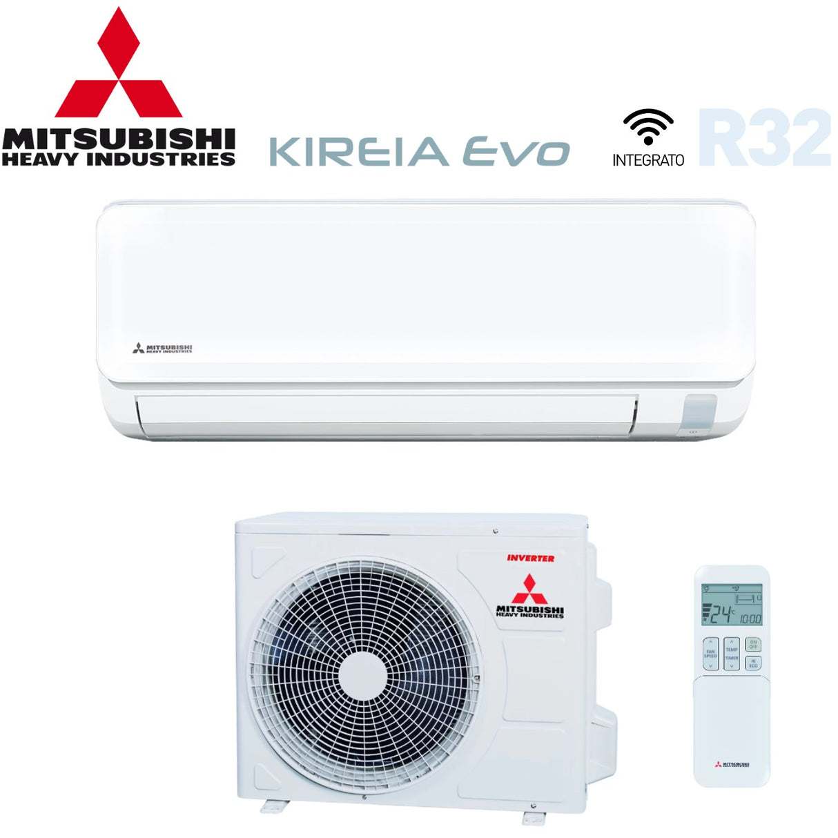 mitsubishi heavy industries climatizzatore condizionatore mitsubishi heavy industries inverter serie kireia evo 9000 btu srk 25 ztl w r 32 wi fi integrato