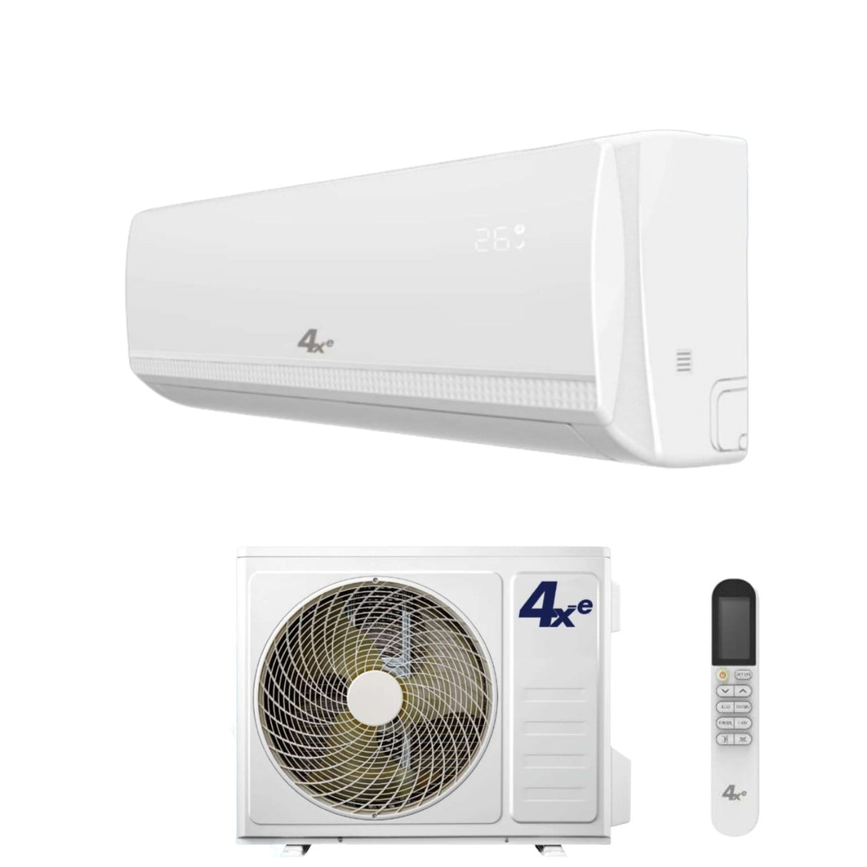 Climatizzatore Condizionatore 4Xe Inverter serie WINTER 9000 Btu R-32 Wi-Fi Optional Alexa Google Home A++/A+