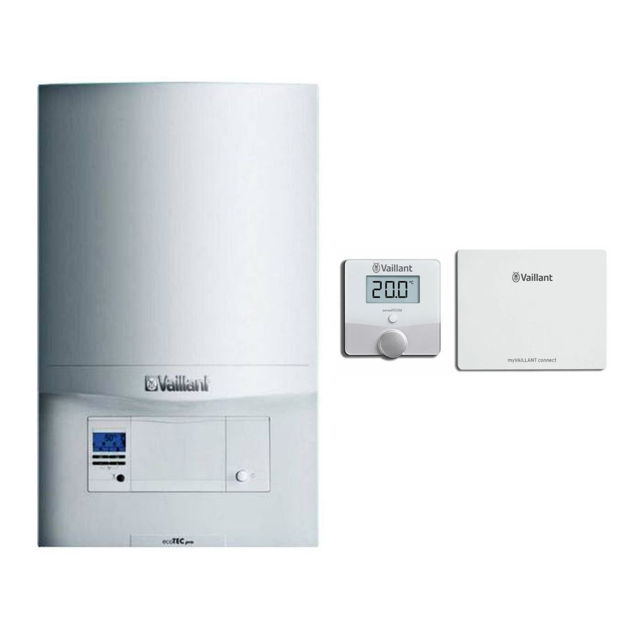 Caldaia a Condensazione Vaillant ECOTEC PRO VMW 286/5-3+ con SensoROOM Connect Wi-Fi 0020256401 Metano/Gpl Completo di Kit Scarico Fumi