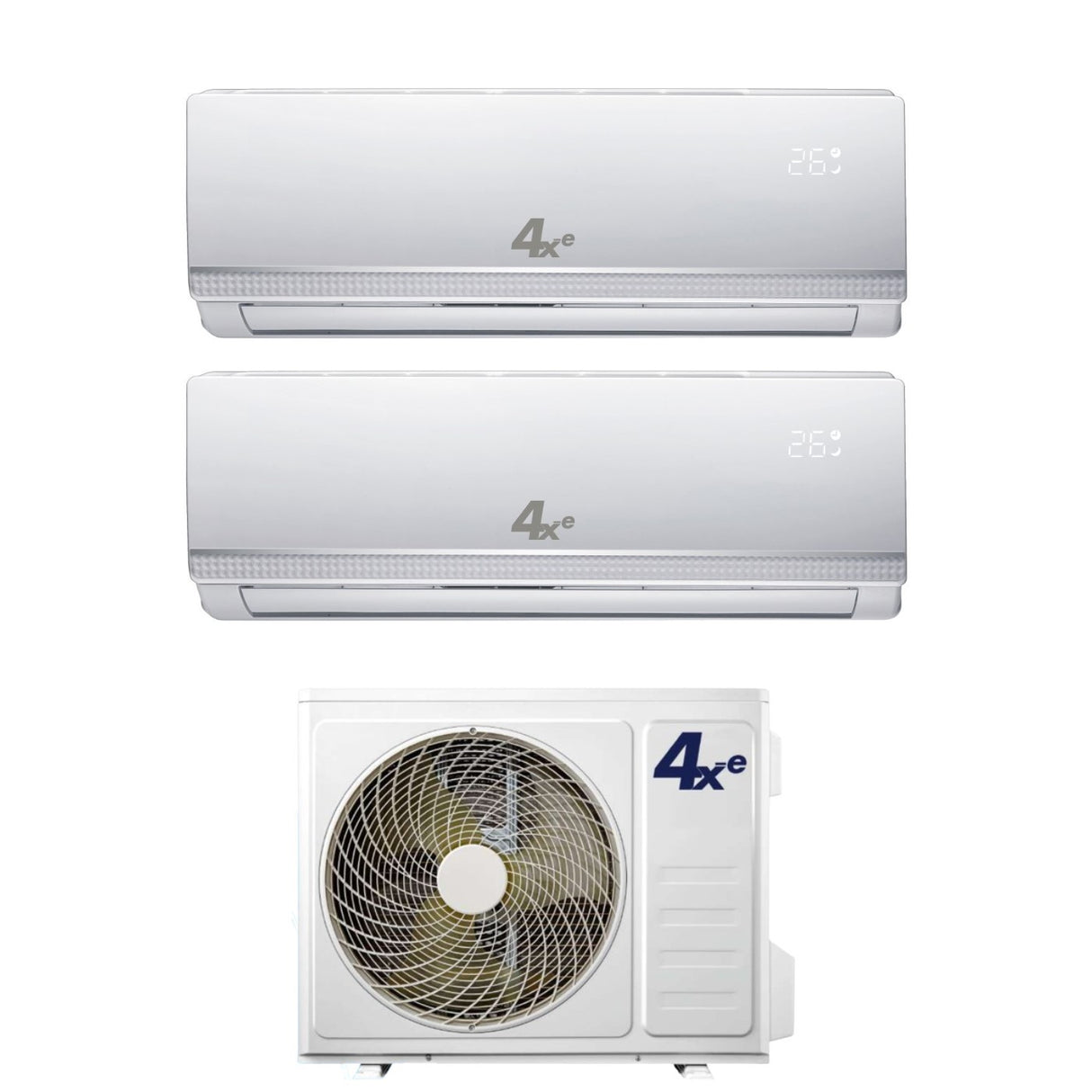 4xe climatizzatore condizionatore 4xe dual split inverter serie winter 1212 con winter dual 18 r 32 wi fi optional 1200012000