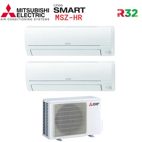 area occasioni climatizzatore condizionatore dual split mitsubishi electric serie smart msz hr 9000_12000 con mxz 2ha40vf gas r 32 wi fi optional 9_12 novita