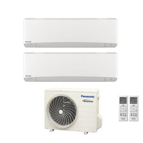 area occasioni climatizzatore condizionatore panasonic dual split inverter serie etherea white 9_12 con cu 2z41tbe r 32 wi fi integrato 9000_12000 bianco