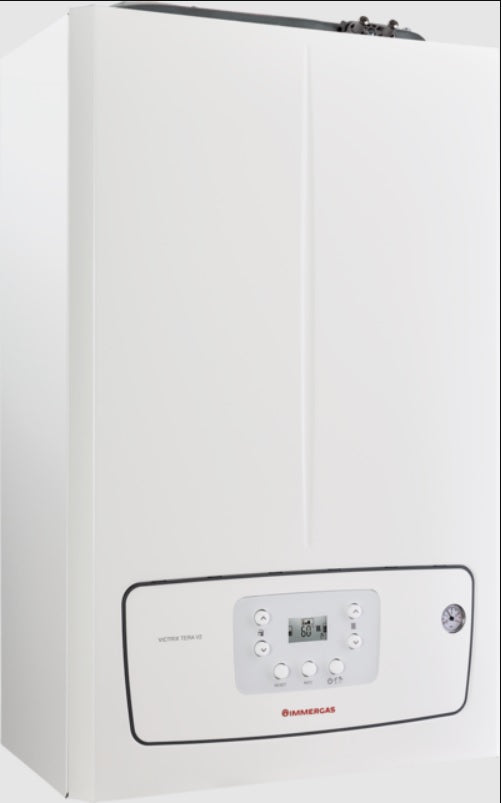 caldaia a condensazione immergas victrix tera 28 v2 low nox metano completo di kit scarico fumi