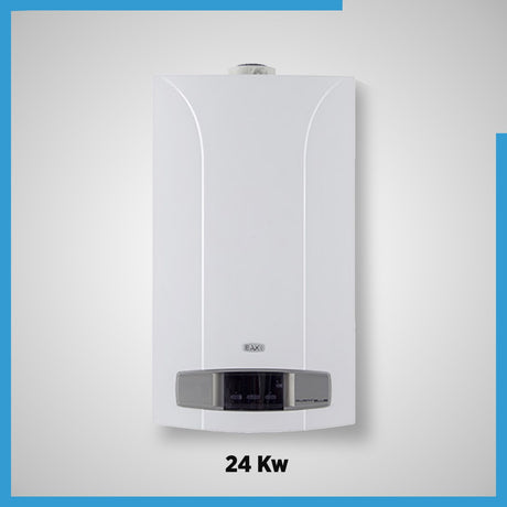 caldaia baxi luna avant blue 24 fi a condensazione low nox 6 completa di kit scarico fumi cod. 7724370 gpl novita