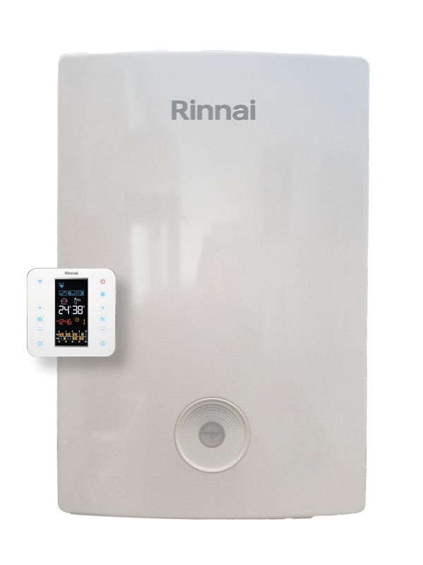 caldaia rinnai a condensazione momiji 34 kw completa di kit scarico fumi con cronotermostato wi fi intergrato gpl low nox reb kai3135ff