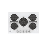 candy piano cottura ad incasso candy cvg74wpw 5 fuochi l745xp51 vetro temperato bianco ean 33802749