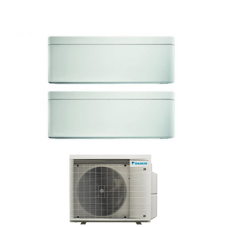 climatizzatore condizionatore daikin bluevolution dual split inverter serie stylish white 12_15 con 2mxm68n r 32 wi fi integrato 12000_15000 colore bianco garanzia italiana