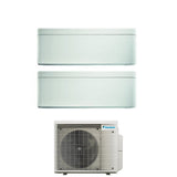 climatizzatore condizionatore daikin bluevolution dual split inverter serie stylish white 12_18 con 2mxm68n r 32 wi fi integrato 12000_18000 colore bianco garanzia italiana