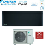 climatizzatore condizionatore daikin bluevolution inverter serie stylish total black 15000 btu ftxa42bb r 32 wi fi integrato classe a__ nero novita 2020