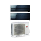 climatizzatore condizionatore dual 9_9 mitsubishi electric kirigamine style msz ln mxz 2d53va2 9000_9000 btu wi fi nero