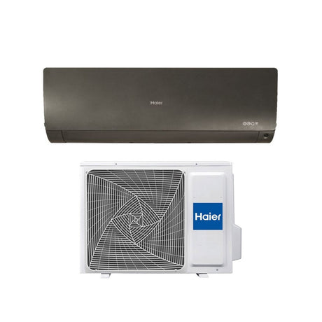 climatizzatore condizionatore haier inverter serie flexis plus black 9000 btu as25s2sf1fa mb3 r 32 wi fi integrato classe a___ a__ colore nero