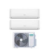 climatizzatore condizionatore hisense dual split inverter serie hi comfort 7_12 con 2amw52u4rxc r 32 wi fi integrato 7000_12000 novita