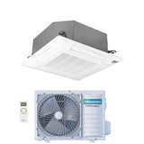 climatizzatore condizionatore hisense inverter a cassetta serie turbo 12000 btu act35ur4rcc8 _ auw35u4rs8 r 32 wi fi optional classe a__ a_ con telecomando e pannello incluso