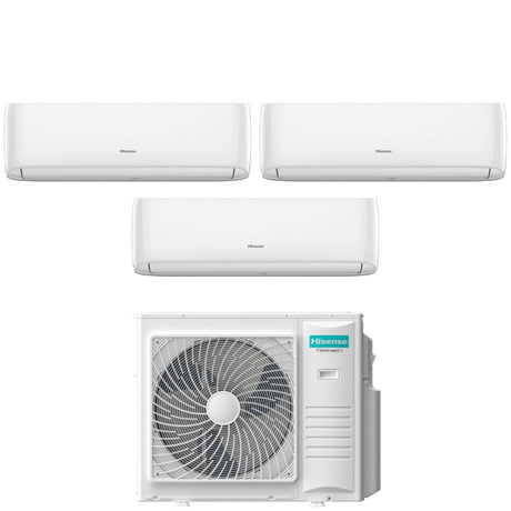 climatizzatore condizionatore hisense trial split inverter serie hi comfort 9_9_18 con 4amw105u4raa r 32 wi fi integrato 9000_9000_18000 novita