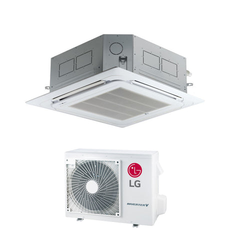 climatizzatore condizionatore lg cassetta a 4 vie inverter 24000 btu ct24f r 32 wi fi optional con comando a filo e pannello incluso novita
