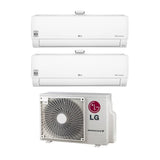 climatizzatore condizionatore lg dual split inverter serie atmosfera 9_9 con mu2r15 r 32 wi fi integrato 9000_9000 btu