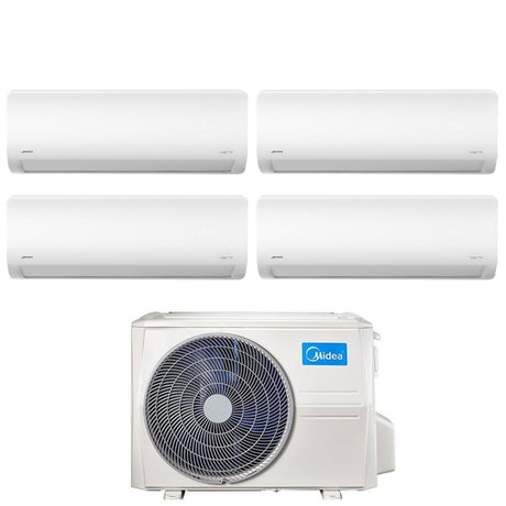 climatizzatore condizionatore midea quadri split inverter serie xtreme 9_9_12_12 con m4o 36fn8 r 32 wi fi integrato 9000_9000_12000_12000 novita
