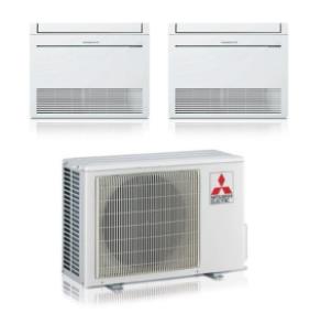 climatizzatore condizionatore mitsubishi electric dual inverter mfz kt25 pavimento 9_9 con mxz 2f53vf r 32 wi fi optional 9000_9000