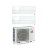 climatizzatore condizionatore mitsubishi electric dual split inverter serie kirigamine style msz ln 9_12 con mxz 2f42vf pearl white wi fi r 32 9000_12000 bianco perla new 2018