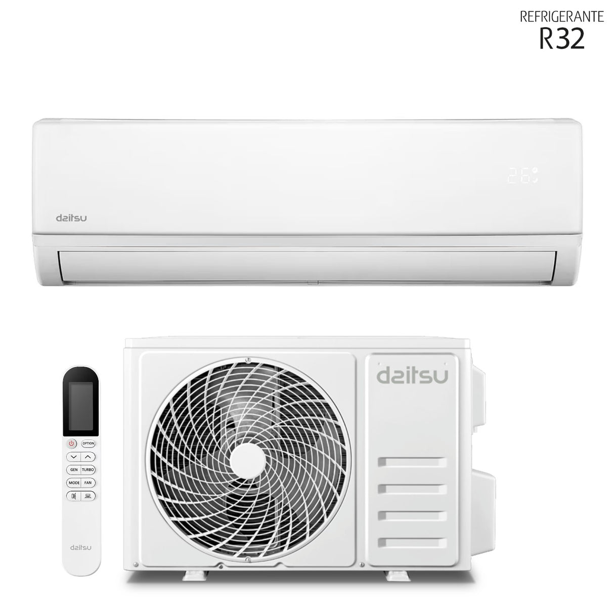daitsu condizionatore daitsu artic lite 12000 btu ds 12klf r 32 wi fi integrato aa