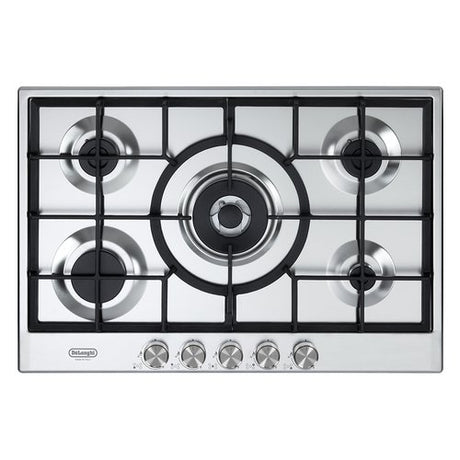 de longhi piano cottura a gas de longhi life nsl 575 x 5 fuochi l75xp51 inox ean 8024651211013