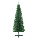 easycomfort easycomfort albero di natale artificiale 150 cm con rami realistici albero di natale alto e stretto con base in plastica verde