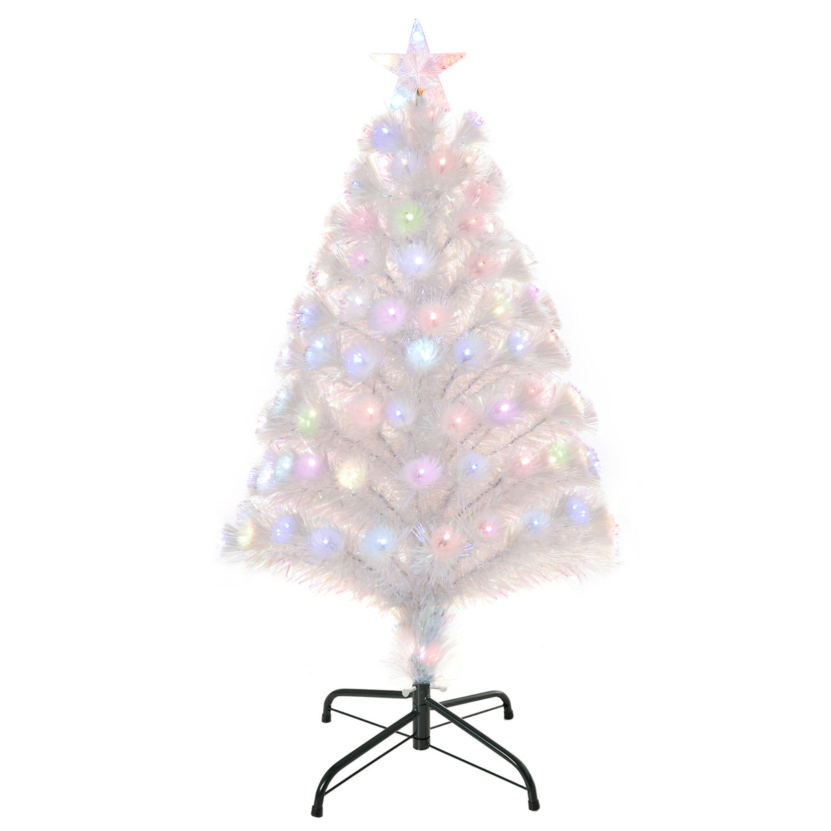 immagine-1-easycomfort-easycomfort-albero-di-natale-artificiale-con-luci-led-colorate-e-fibre-ottiche-90-rami-base-in-metallo-pieghevole-90cm-bianco