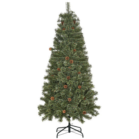 immagine-1-easycomfort-easycomfort-albero-di-natale-da-180cm-con-pigne-decorative-base-in-metallo-e-450-rami-per-interni-verde