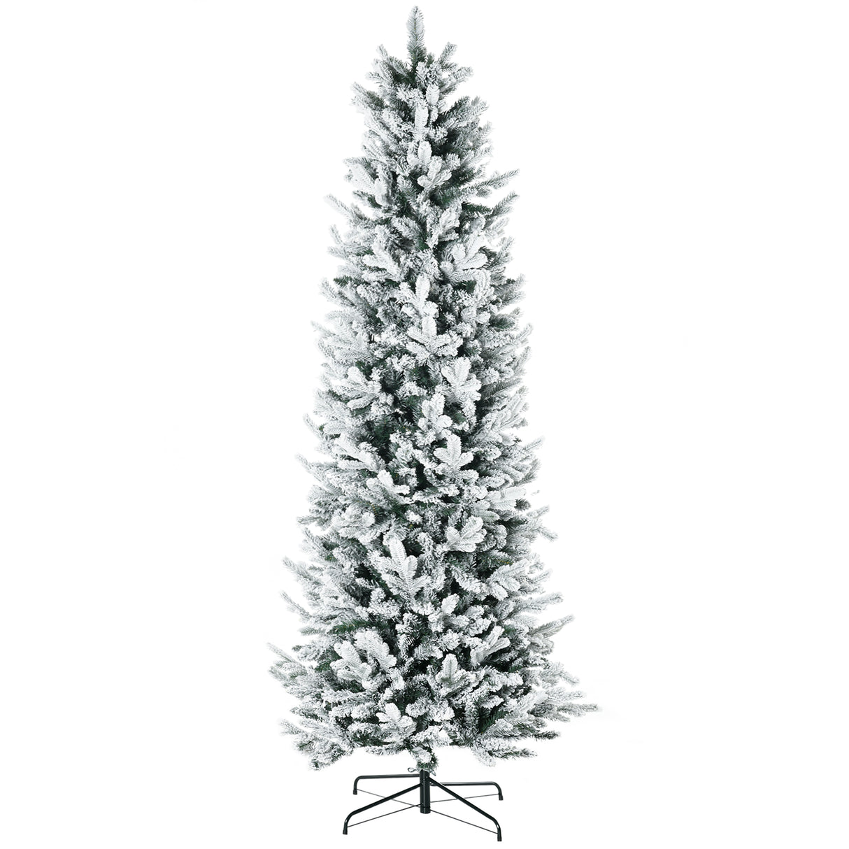 easycomfort easycomfort albero di natale innevato 225cm con 988 rami e base in acciaio per interni con apertura automatica