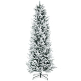 easycomfort easycomfort albero di natale innevato 225cm con 988 rami e base in acciaio per interni con apertura automatica