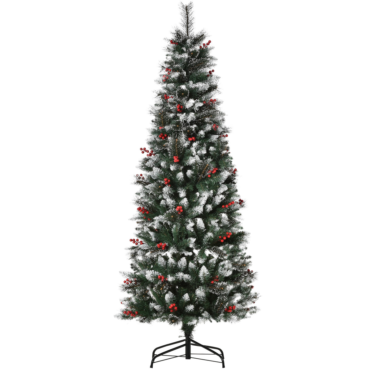 immagine-1-easycomfort-easycomfort-albero-di-natale-innevato-con-bacche-rosse-da-interni-base-rimovibile-e-pieghevole-539-rami-60x180cm-verde