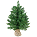 easycomfort easycomfort albero di natale mini 55cm con 50 rami folti e aghi realistici in pvc base in cemento e iuta