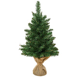 easycomfort easycomfort albero di natale mini 60cm con 70 rami folti e aghi realistici in pvc base in cemento e iuta