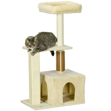 immagine-1-easycomfort-easycomfort-albero-per-gatti-con-paletto-casetta-per-gatti-tiragraffi-e-posatoio-60x40x108-cm-beige