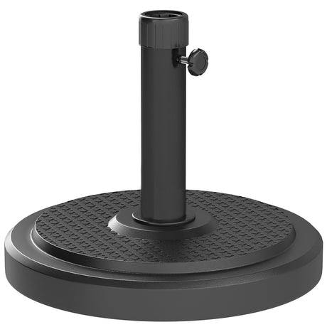 easycomfort easycomfort base per ombrellone da 22 kg rotonda per ombrelloni max 2 8 m e pali da 38 mm o 48 mm nero